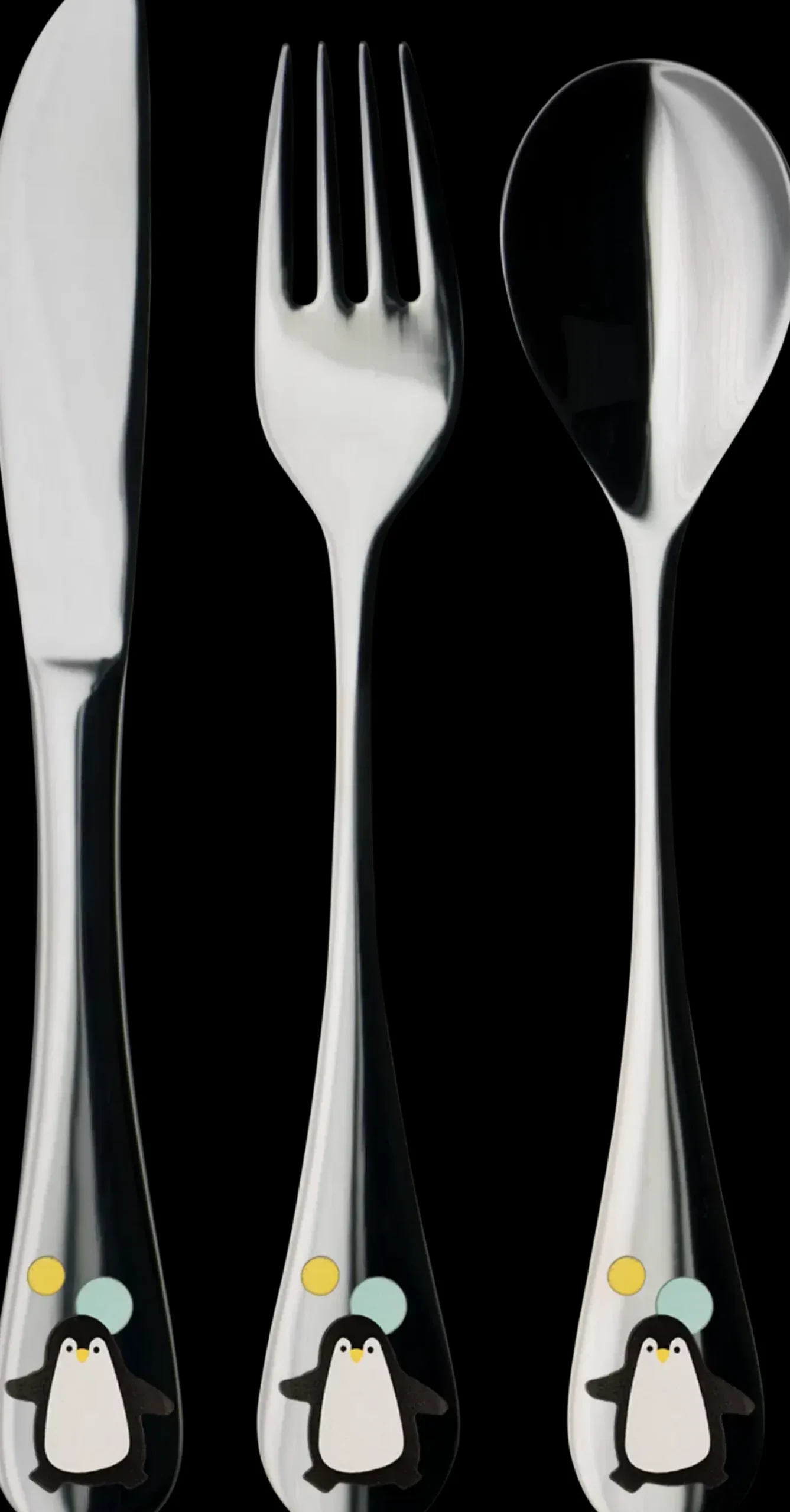 Best Pingviini aterimet 3 kpl 19x10x3 cm Lasten Astiat Ja Aterimet|Aterimet Ja Ottimet