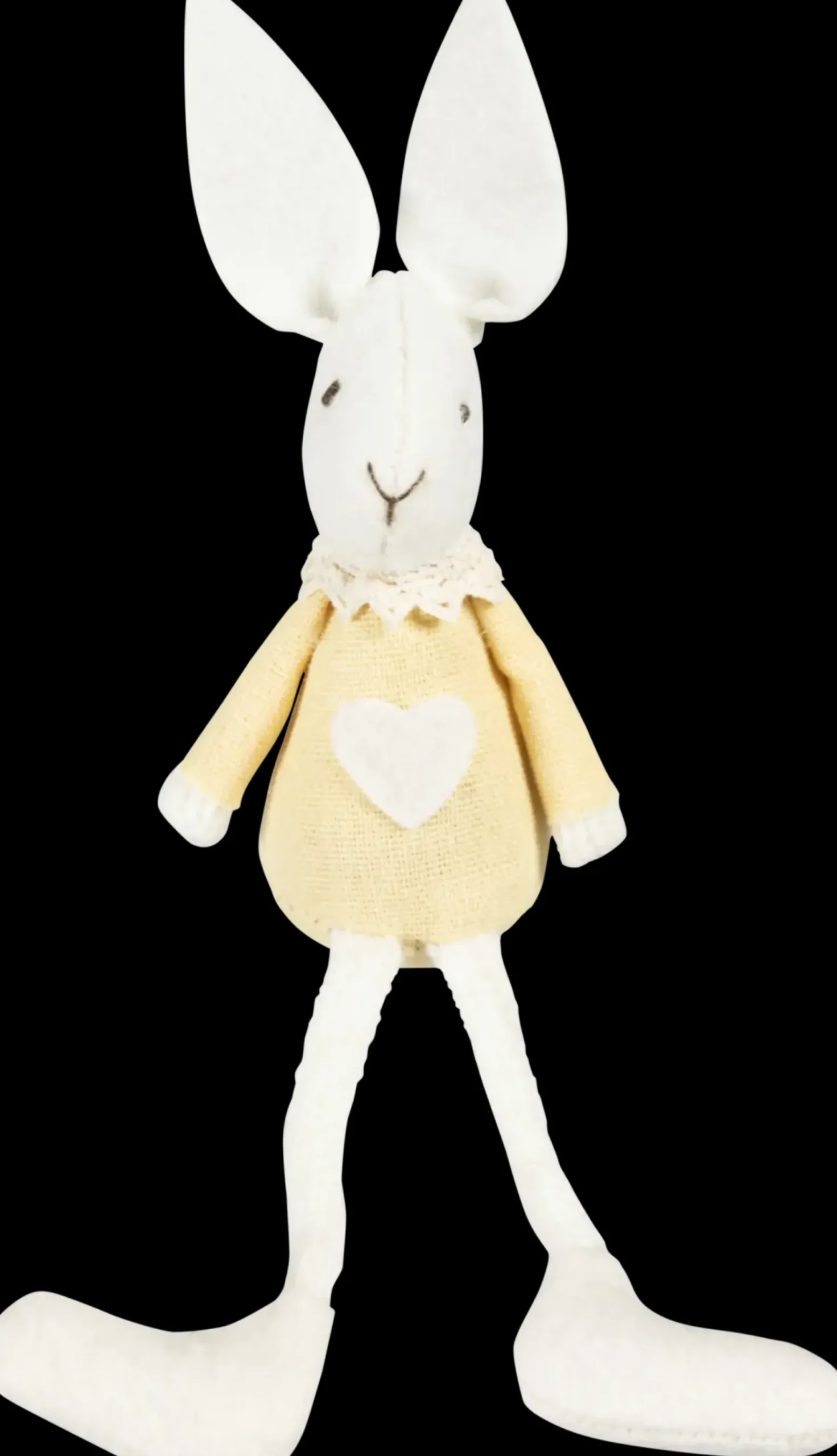 Sale Pupu pitkäjalka koriste 16 cm vaaleankeltainen Kausikoristeet