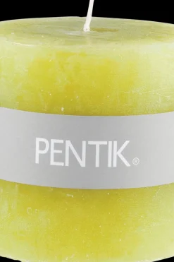 Pentik Kynttilät<Pöytäkynttilä 7,5x7,5 cm, keltainen