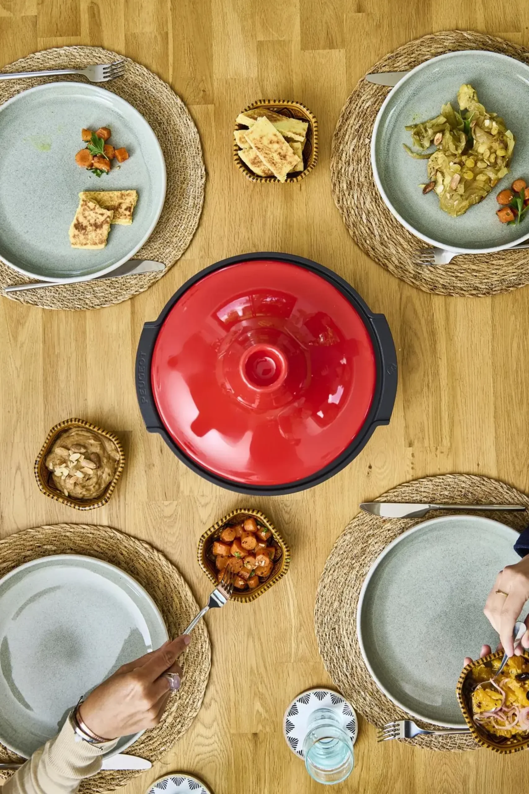 Peugeot Padat<Atlas tagine 30 cm punainen