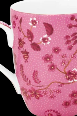 Pip Studio Mukit Ja Kupit<Jolie Flowers muki 350 ml pinkki