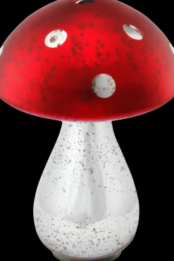 Pip Studio Koriste-esineet|Kausikoristeet<lasinen koristesieni 24 cm punainen-hopea