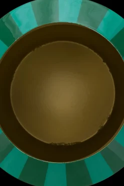 Pip Studio Maljakot<Stripes metallinen vaasi 24x29cm vihreä