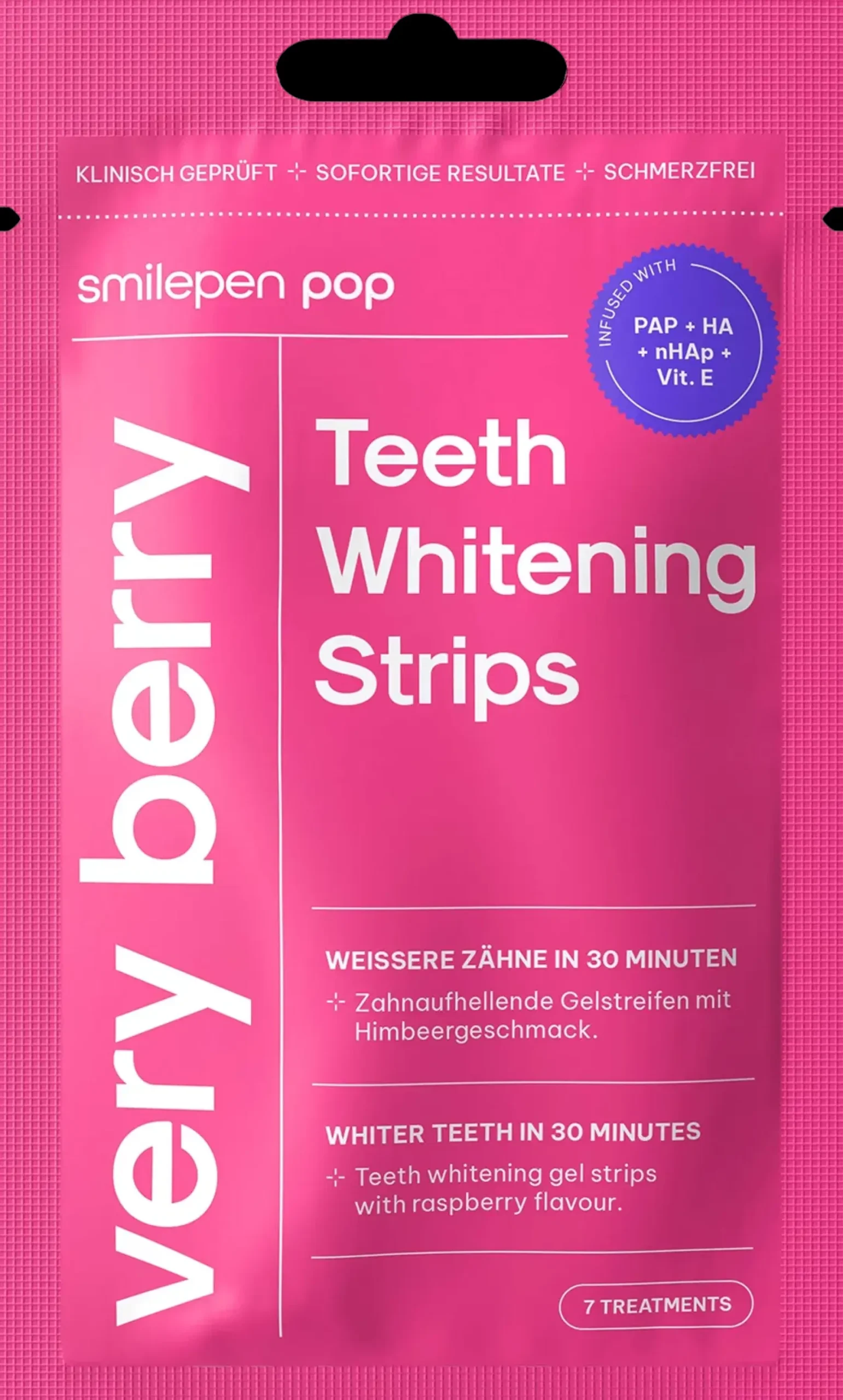 POP Suuhygienia|Suuhygienia<Teeth Whitening Strips - Very Berry -hampaiden valkaisuliuskat
