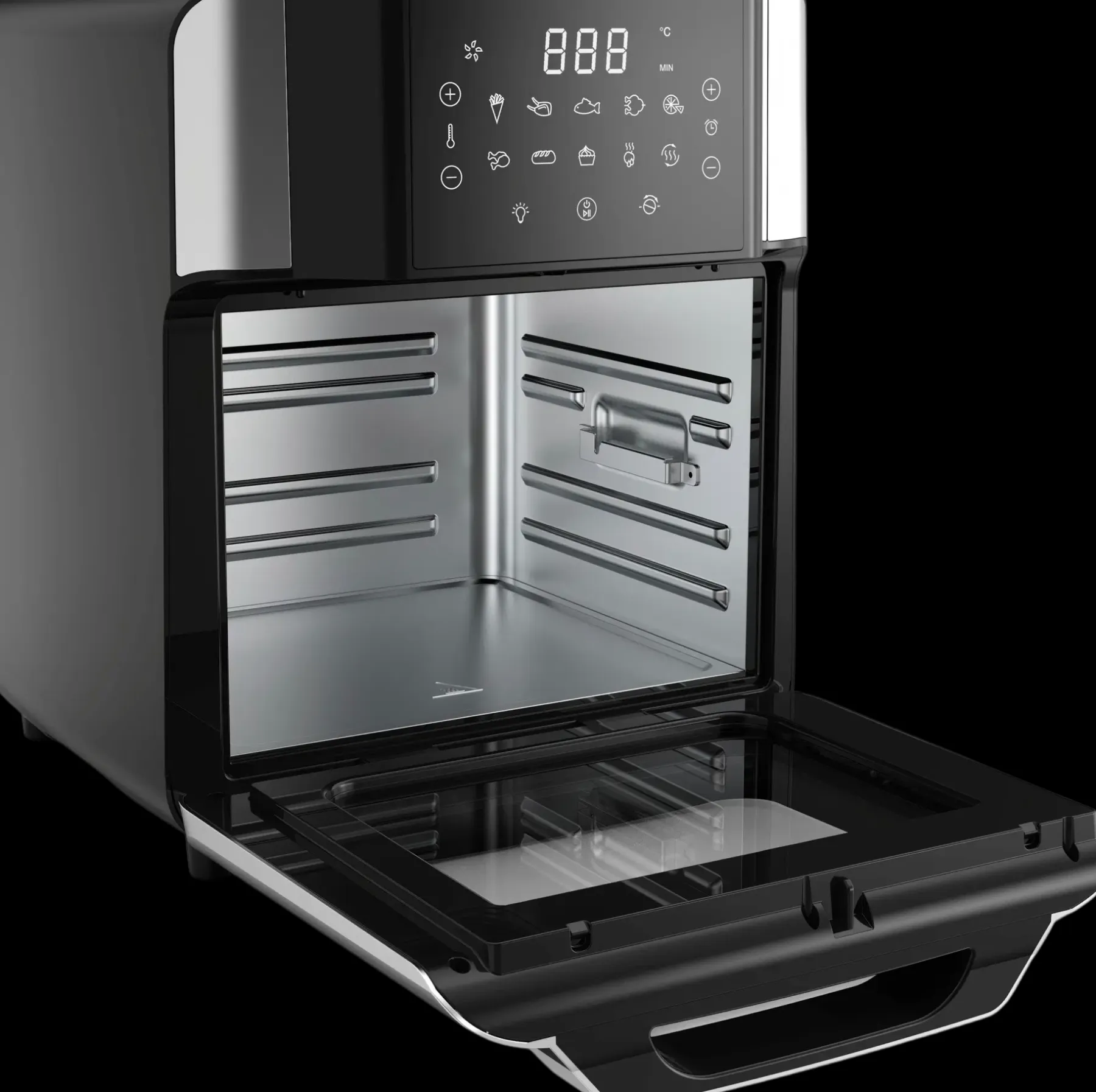 Outlet 183315 Airfryer Uuni 12L, 2000W Keittiökoneet