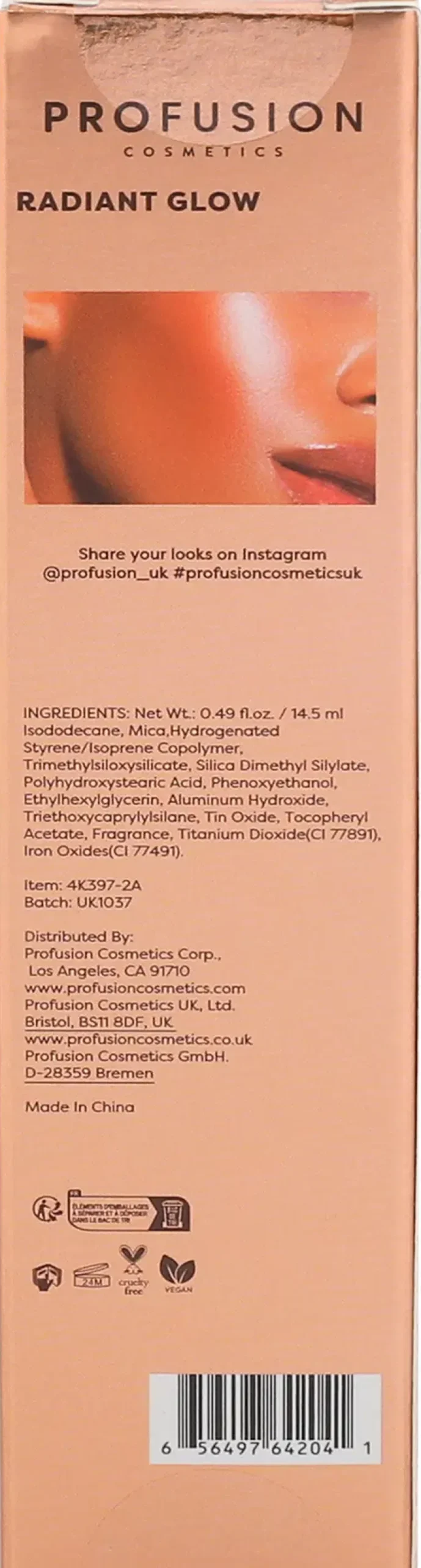 Profusion Cosmetics Kasvomeikit<Radiant Glow Highlighter korostusvoide 14,5 ml