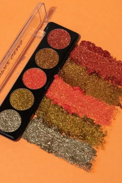 Online viiden sävyn glitterpaletti Topaz Gems Silmämeikit