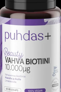 Biotiini 10 mg 60 vegekaps Kauneuden Hyvinvointivalmisteet