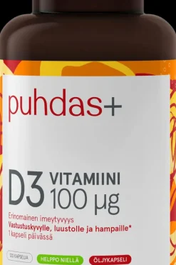 New D3-Vitamiini 100µg 120 kaps Vitamiinit
