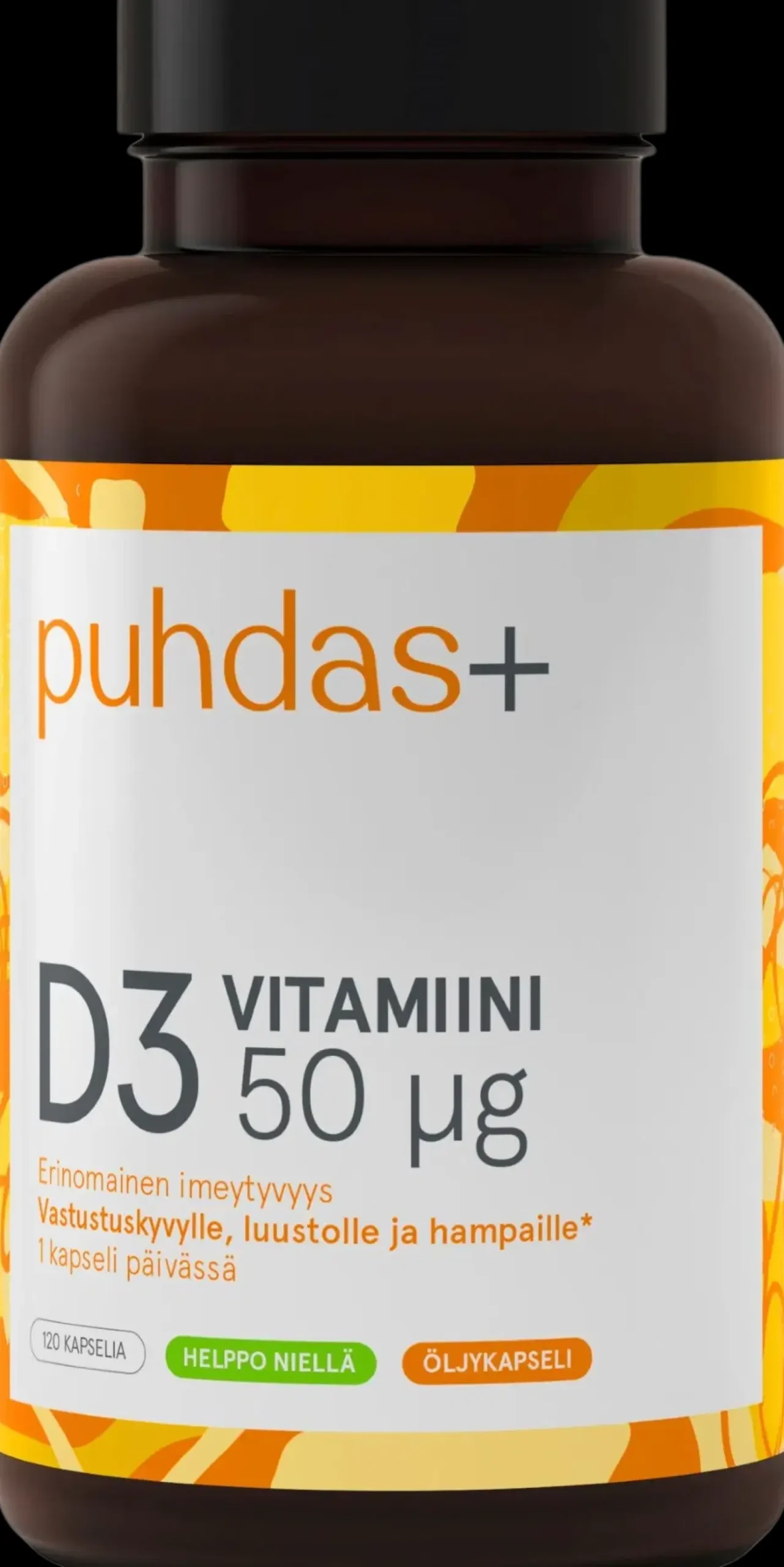 Clearance D3-Vitamiini 50µg 120 kaps Vitamiinit