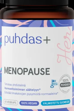 Puhdas+ Erityisvalmisteet|Intiimivalmisteet<Menopause 60 kaps