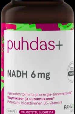 Puhdas+ Vitamiinit<NADH 6 mg 50 kaps