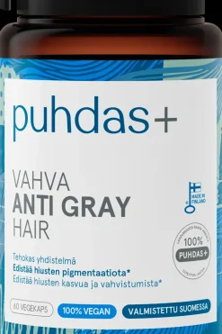 Hot Vahva Anti Gray Hair 60 kaps Kauneuden Hyvinvointivalmisteet