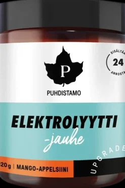 Puhdistamo Urheilujuomat<Elektrolyyttijauhe Mango-Appelsiini 120 g