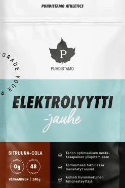 Puhdistamo Urheilujuomat<Elektrolyyttijauhe Sitruuna-Cola 240 g