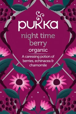 Clearance Luomu Yrttitee Night Time Berry 20p/36g Juomat