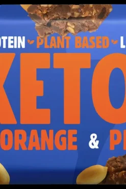 Pulsin Urheiluravinnepatukat<Appelsiinisuklaa & maapähkinä keto-proteiinipatukka 50g