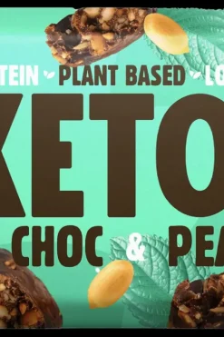 Pulsin Urheiluravinnepatukat<Minttusuklaa & maapähkinä keto-proteiinipatukka 50g