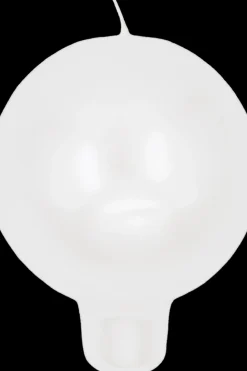 Sale kannallinen metallihohtopallokynttilä 7x8cm, helmiäinen Kynttilät