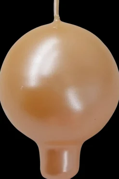 Puttipaja Kynttilät<Kantapallokynttilä metallihohto keltainen 2kpl