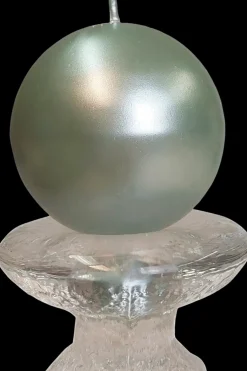 Clearance pallokynttilä kannalla salvia metallihohto 7x8cm 2kpl Kynttilät