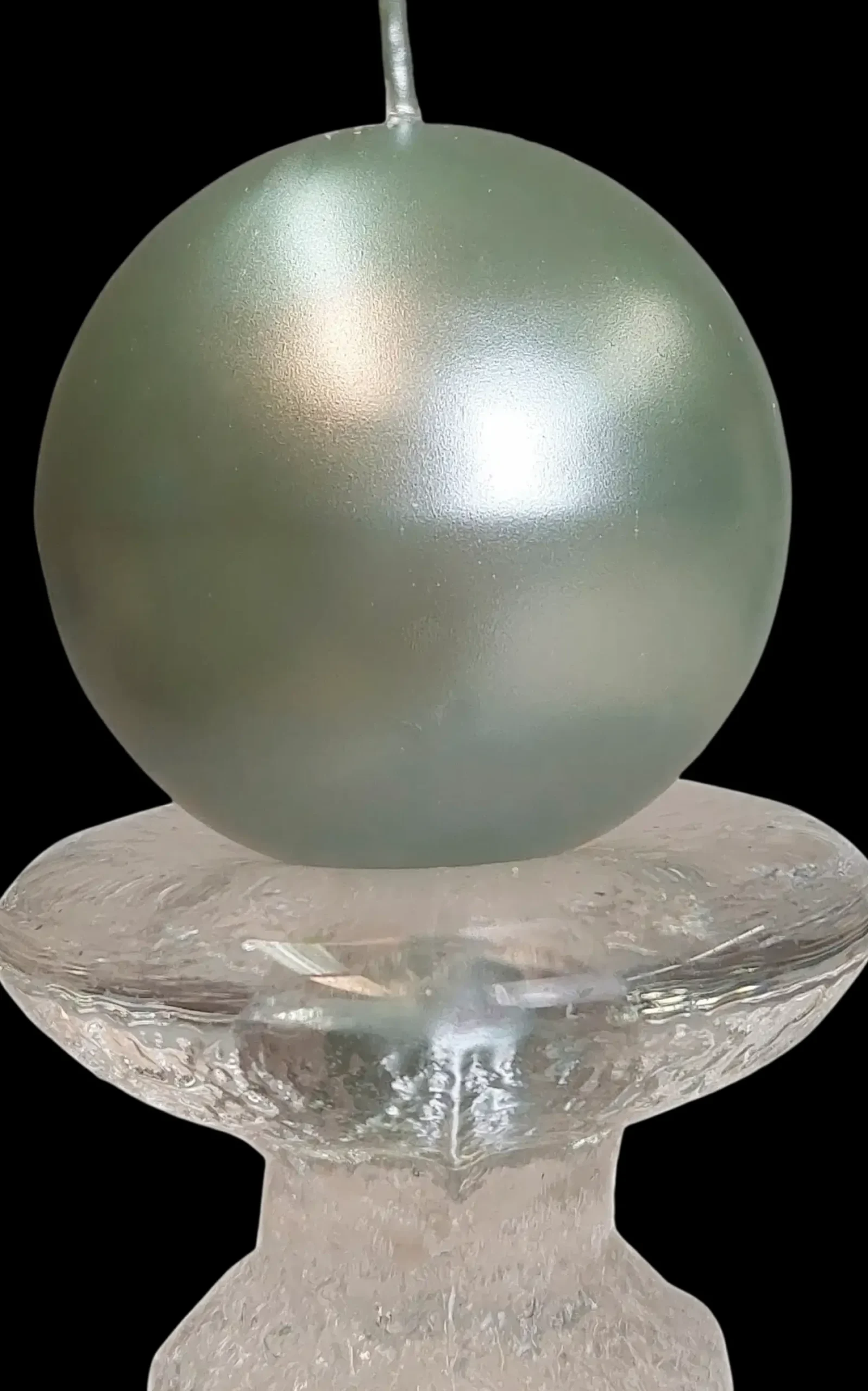 Clearance pallokynttilä kannalla salvia metallihohto 7x8cm 2kpl Kynttilät