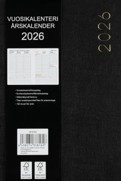 Hot Pöytäkalenteri A5 musta Kalenterit