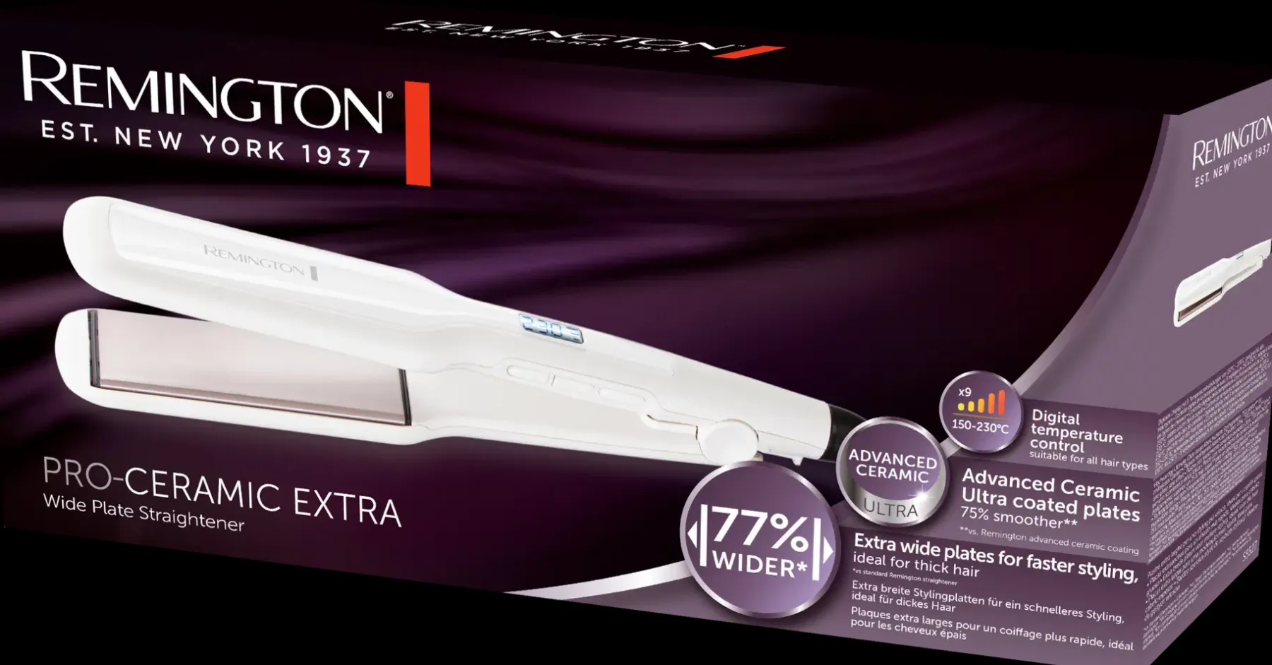 Remington Hiusten Muotoilulaitteet<Suoristusrauta leveä PRO Ceramic Extra S5527