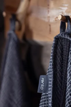 Rento Pyyhkeet<Pyyhe Kenno 50x70 cm musta/harmaa