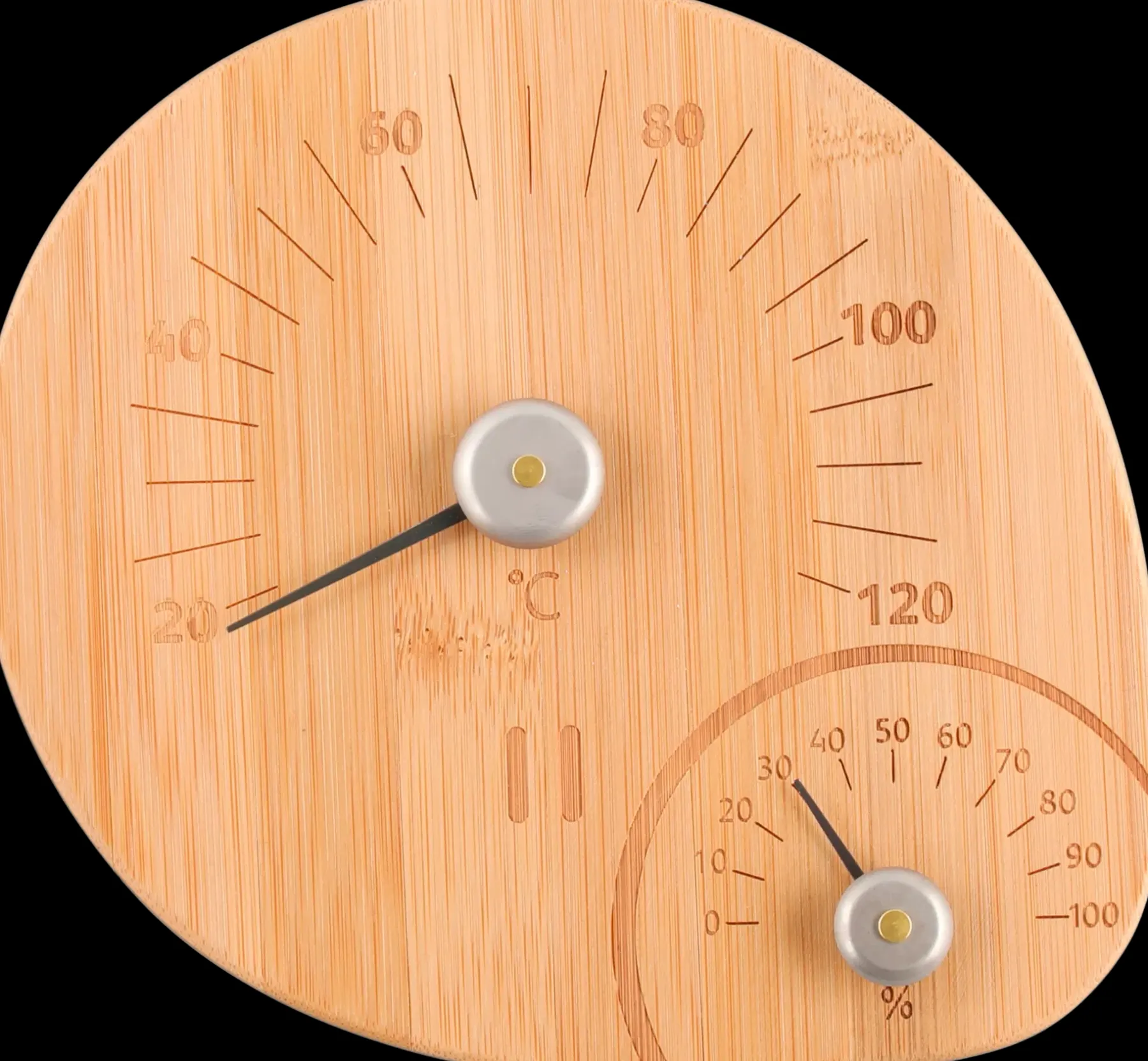 Hot saunan lämpö- ja kosteusmittari bambu Sauna