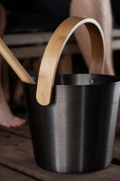 Rento Sauna<Saunasanko alumiini tervanruskea