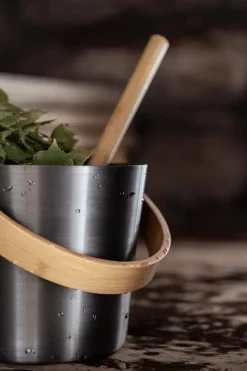 Rento Sauna<Saunasanko alumiini tervanruskea