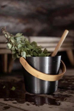 Rento Sauna<Saunasanko alumiini tervanruskea