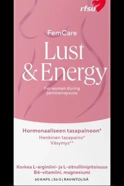 New Lust & Energy 60 kpl Ravintolisä energian puutteeseen Intiimivalmisteet