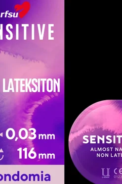 Hot So Sensitive 6kpl superohut kehon lämpöä välittävä lateksiton kondomi Intiimituotteet Ja Ehkäisy