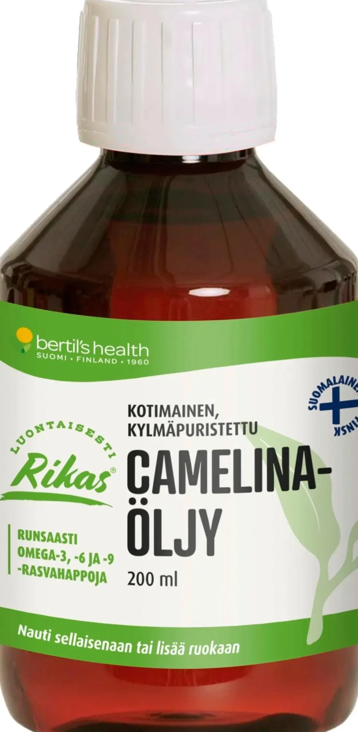 Rikas Erityisvalmisteet|Omegat Ja Muut Rasvahapot<Kylmäpuristettu Camelinaöljy 200 ml