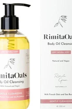 Rimita Green Vartalonhoito<RimitaOats Body Oil Cleansing suihkuöljy 250 ml
