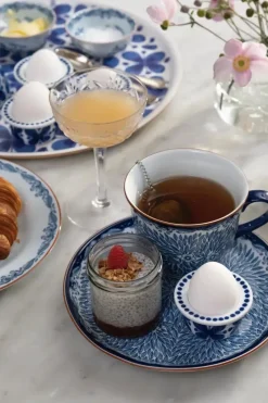 Rörstrand Lautaset<Ostindia Floris lautanen 20 cm sininen