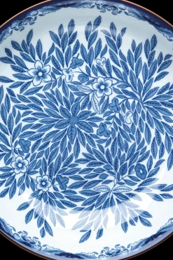 Rörstrand Lautaset<Ostindia Floris lautanen syvä 22 cm sininen