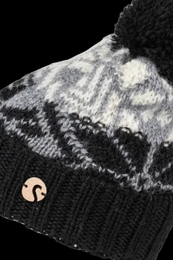 Salon Pipot, Hatut Ja Muut Päähineet<Jacquard merinovilla tupsu pipo