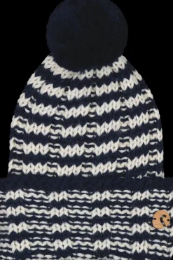 Salon Pipot, Hatut Ja Muut Päähineet<Stripe merinovilla tupsu pipo