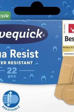 Salvequick Laastarit Ja Muut Itsehoitotuotteet<Aqua Resist muovilaastari 22kpl