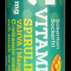 Hot C-vitamiini spirulina 1000mg sokeriton mangonmakuinen C-vitamiiniporetabletti 20 poretablettia Vitamiinit