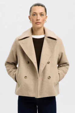 SELECTED Takit<Femme SLFAlma villakangastakki