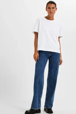 New Femme SLFEssential Boxy t-paita Paidat Ja Topit