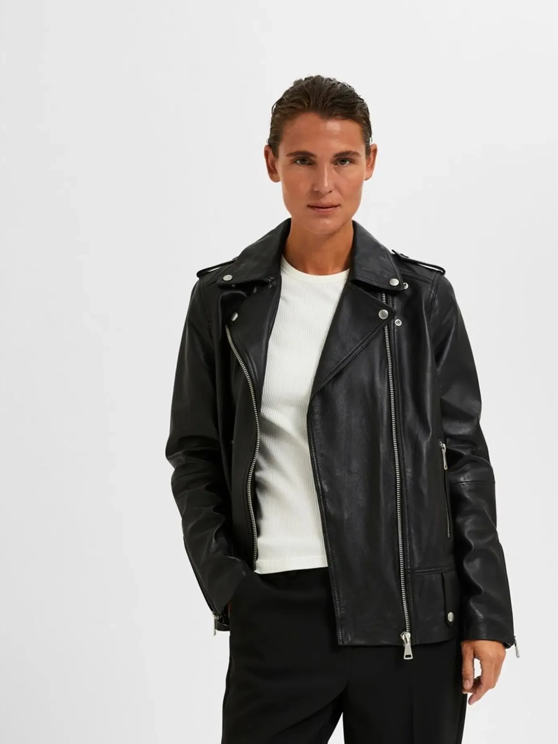 Clearance Femme SLFMadison nahkatakki Takit