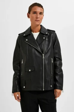 Clearance Femme SLFMadison nahkatakki Takit