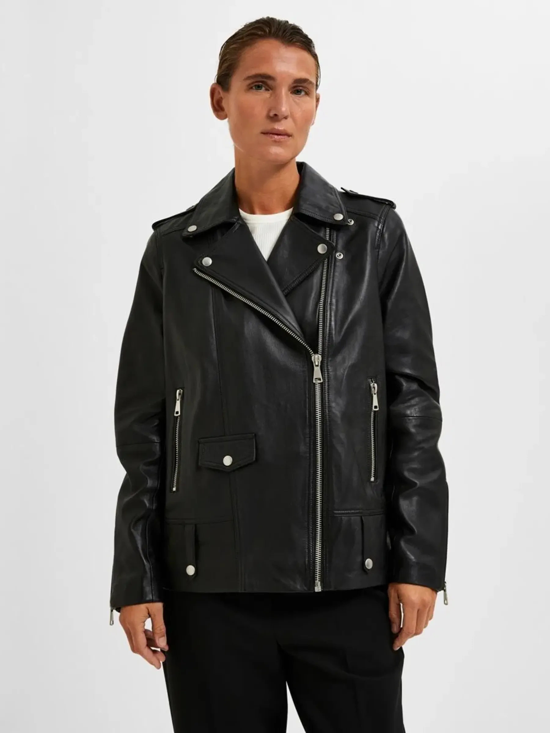 Clearance Femme SLFMadison nahkatakki Takit