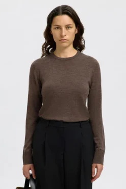 SELECTED Neuleet<Femme SLFThea merinovillainen neulepusero