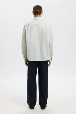 Hot HOMME Slhctmben stripe ls shirt kauluspaita Paidat